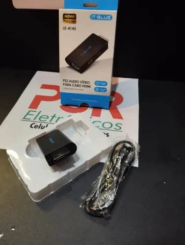 Adaptador Conversor PS2 Áudio Vídeo para HDMI