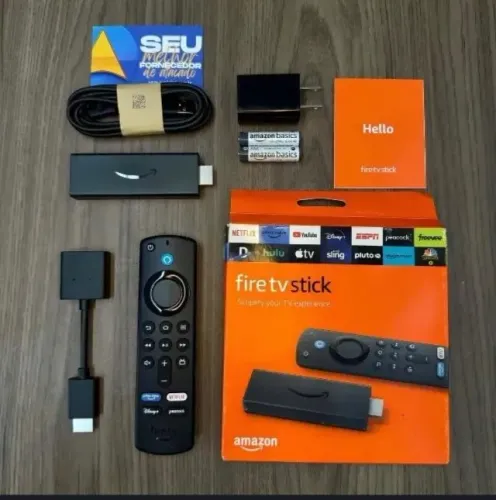 Novo Amazon Fire Stick -TV Full HD 3ª Geração Alexa Comando de Voz Original
