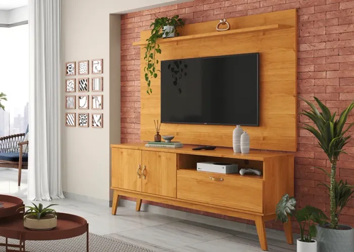 Painel e rack tv até 55 polegadas