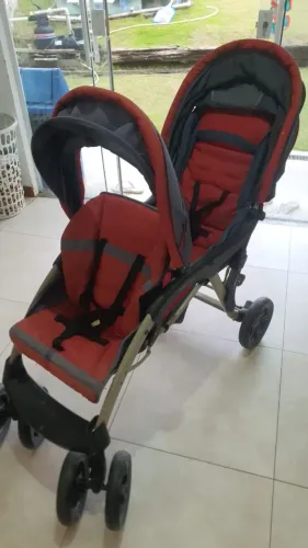 Carrinho de bebê duplo - Galzareno