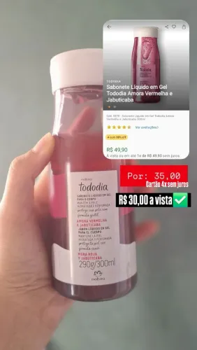 Sabonete líquido amora vermelha e jabuticaba 300ml natura