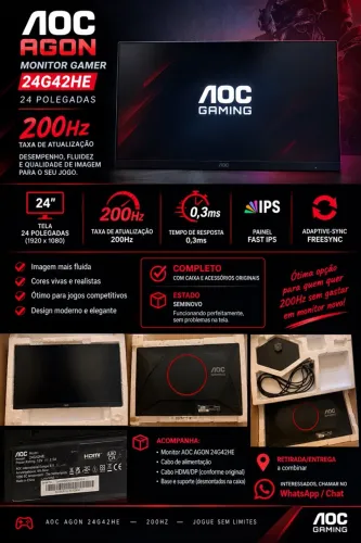 Vende monitor gamer