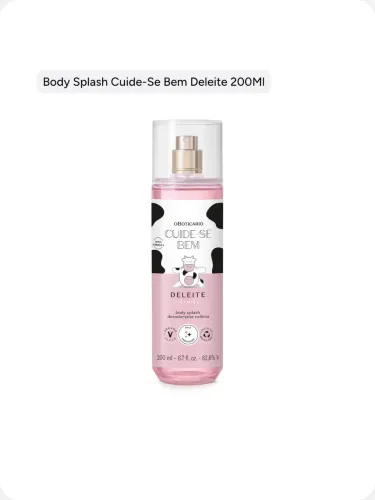 Body Splash Cuide-se Bem Deleite 200ml - O Boticário