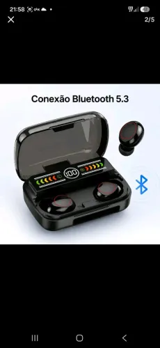 Fone de ouvido Bluetooth