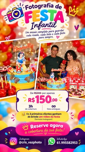 ? FOTOGRAFIA DE FESTAS - Promoção