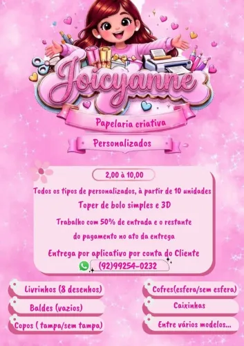 Todos os tipos de personalizados 