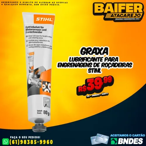 Graxa Lubrificante Para Engrenagens de Roçadeiras Stihl