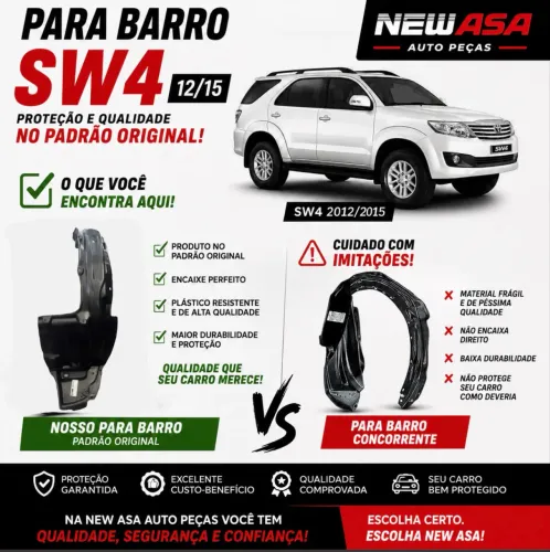PARA BARRO SW4 06/11 12/15 16/26 ( PADRÃO ORIGINAL ) INSTALAÇÃO IMEDIATA