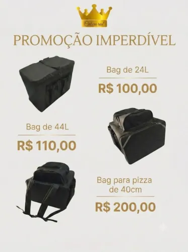 BAG PARA DELIVERY NOVA PROMOÇÃO 