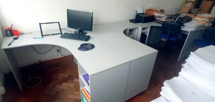 Extensões de Estação de trabalho modular em L MDP/MDF