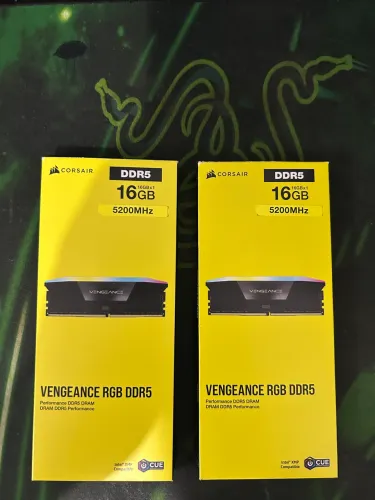 Memória RAM Corsair Vengeance RGB DDR5 32gb ( 2x16GB) 5200MHz CL40