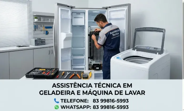 Conserto em geladeira e máquina de lavar