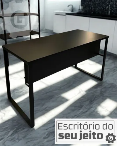 Mesa de Escritório Reforçada 1,1m NOVA Industrial Multiuso para Computador Notebook Birô
