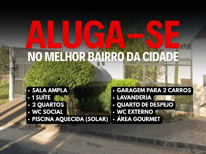 Casa Residencial Plana com piscina aquecida suite + 2 quartos no Jardim Karaíba