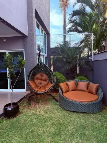 Conjunto Móveis Área Externa 7 Peças + Balanço