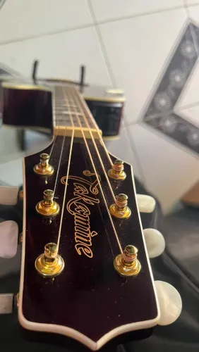 Violão takamine GN75CE WINE RED regulado Cordas elixir  aceito trocas 