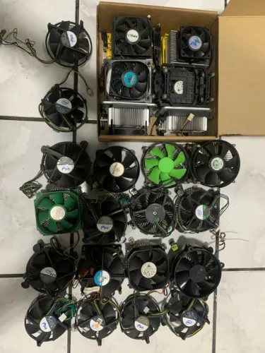Lote de Coolers para processadores Intel e AMD