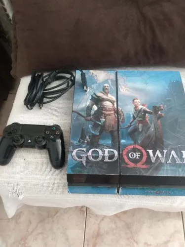 Play 4 FAT 500 Gigas Luz Azul Para Conserto Aceitamos OLX PAY 