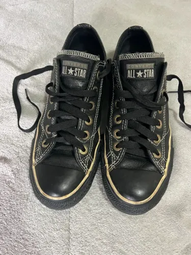 all star converse couro preto 36