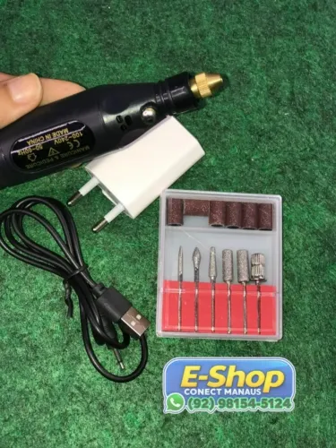 Lixadeira Para Unha Portátil Completa - Entrega Grátis