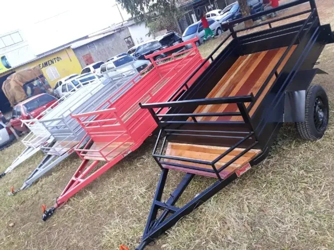 Carretinha nova pintura automotiva - 2 x 1.2