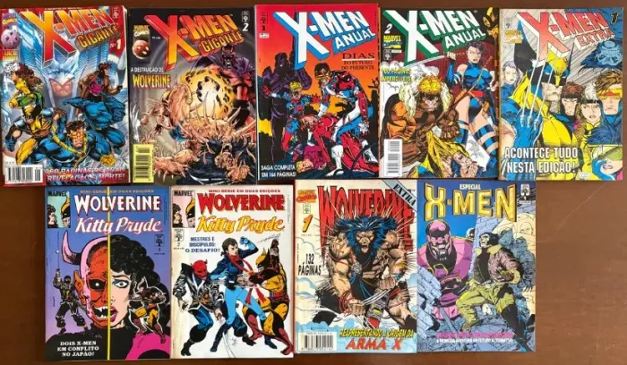 X-Men e Wolverine - quadrinhos clássicos Editora Abril