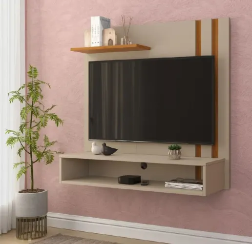 Painel de tv e mesa com 4 cadeiras novo