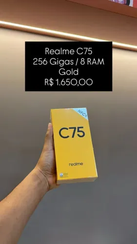 Realme C75 256GB / 8RAM / Gold / Novo Lacrado - Loja Fisica