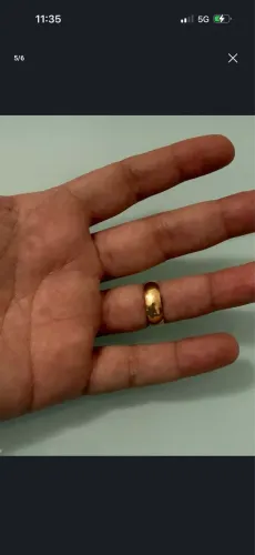 Aliança ouro 18