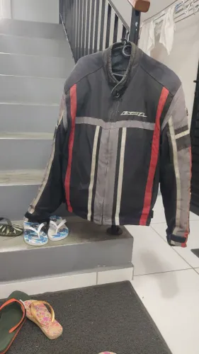 Jaqueta masculina motoqueiro 