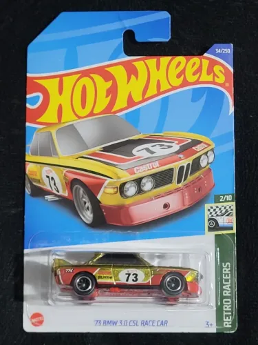 Hot Wheels 73 BMW 3.0 CSL Race Car Super Treasure Hunt T-Hunt STH Superized 2022 Miniatura