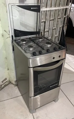 Vendo fogão 4 bocas inox continental 