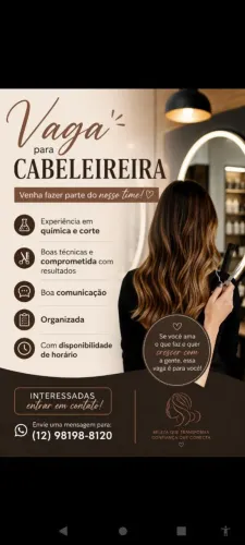 Vaga para cabeleireira