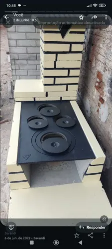 Fogão pre moldada
