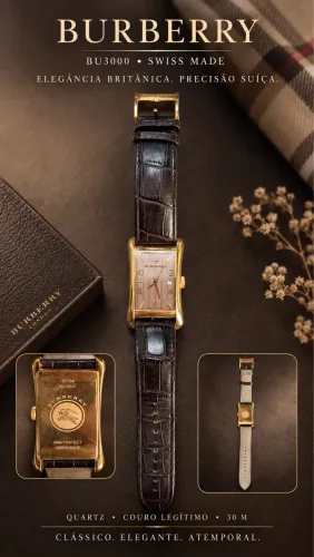Relógio Burberry BU3000 Swiss Made
