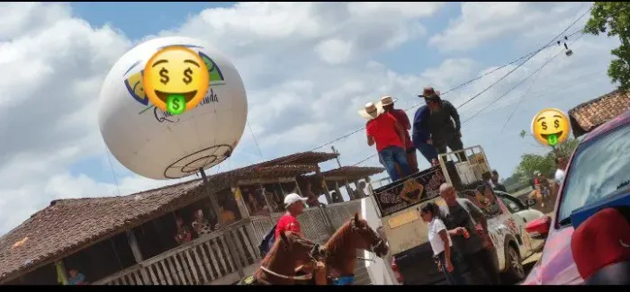 Balões de propaganda para eventos