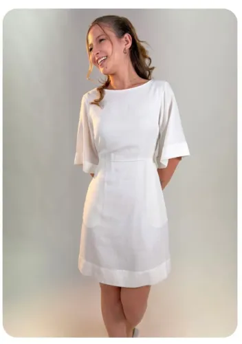 Vestido off white G