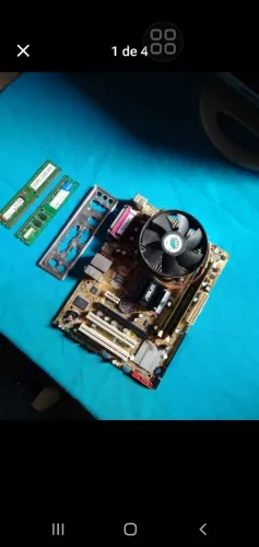 Vendo kit placa mãe ddr2 completa e outras peças