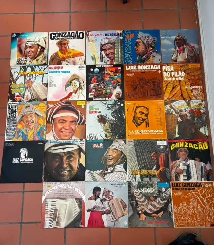 Coleção de discos Luiz Gonzaga e Nelson gonçalves