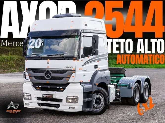 MB 2544 2020 6x2 - Teto alto, suspensão de bolsa e extremamente conservado