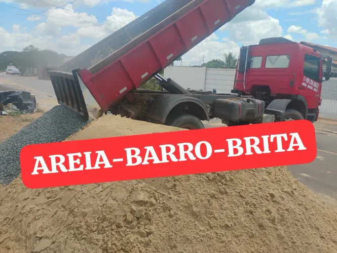 Areia Barro Brita Seixo e Piçarra 