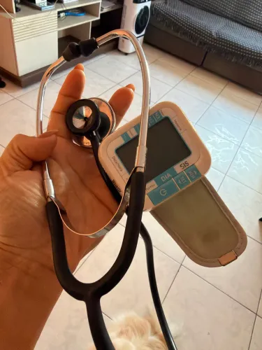 Medidor de pressão pulso + estetoscópio