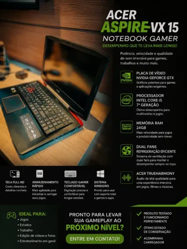 Notebook Gamer Acer ASPIRE VX 15