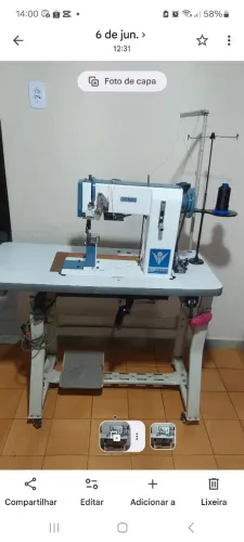 Máquina de Costura Ivomaq CI-3000 para sapateiro 110/220. Costura couros em geral