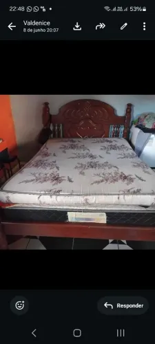 Vendo a cama de casal de angelim madeide primeira qualidade  contato retirada no tapana