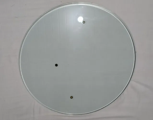 Tampo de mesa de vidro redondo