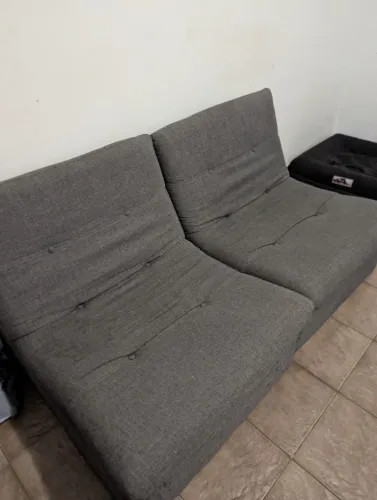 Sofá Modular Tok&Stok Plain High Grafite 2 Lugares SP