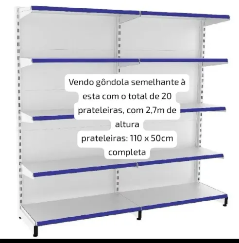 Vendo Prateleira Gôndola 20 Unidades Preço bom