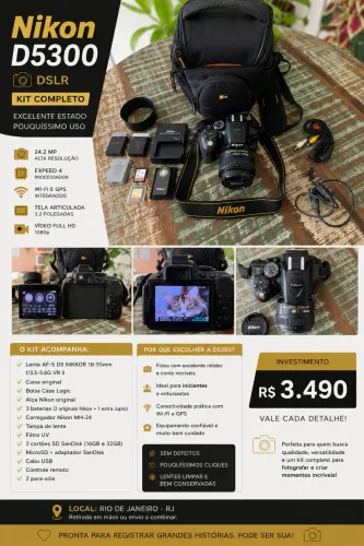 Nikon D5300 câmera DSLR