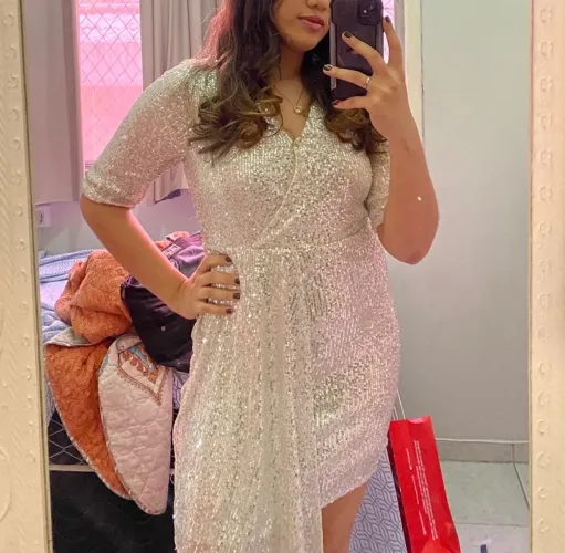 Vestido curto de festa